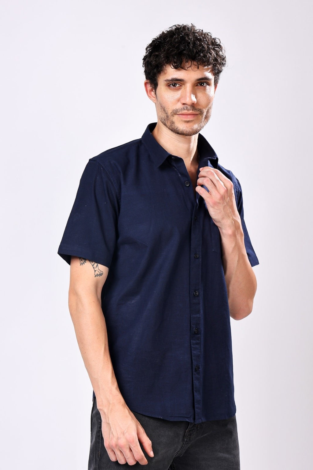 Stylox Regular Fit Half Sleeve Solid Casual Shirt for Men
