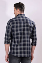 Stylox Regular Fit Full Sleeve Check Casual Shirt For Men's