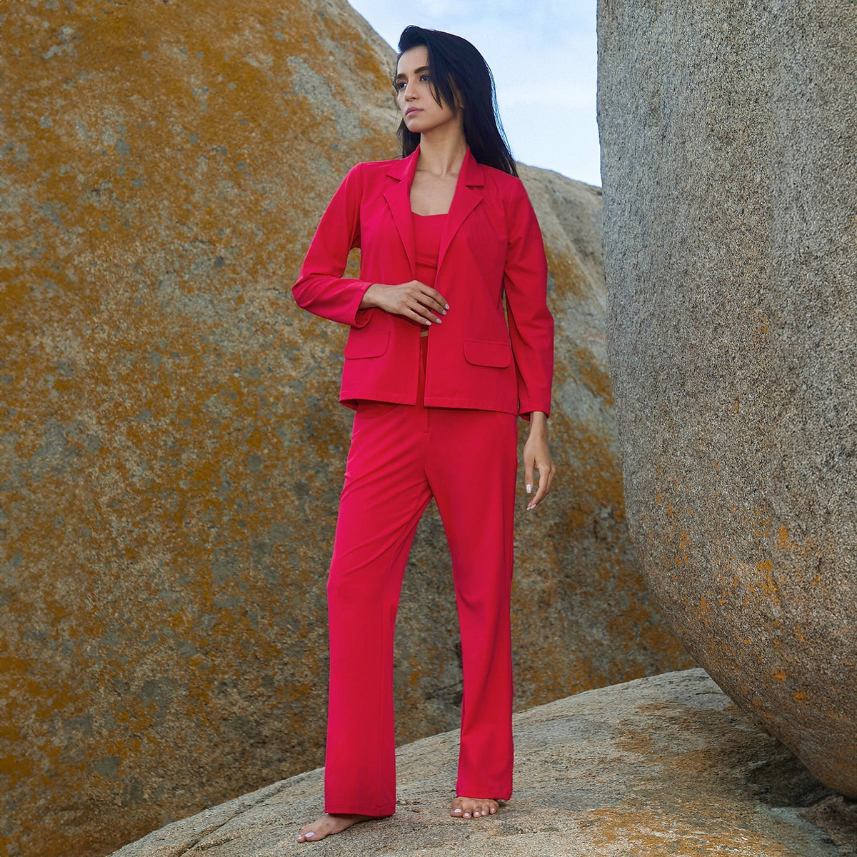 Solid 3-Piece Co-Ord Set
