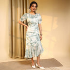 Blurry Draped Dress