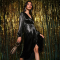 Satin Midi Dress