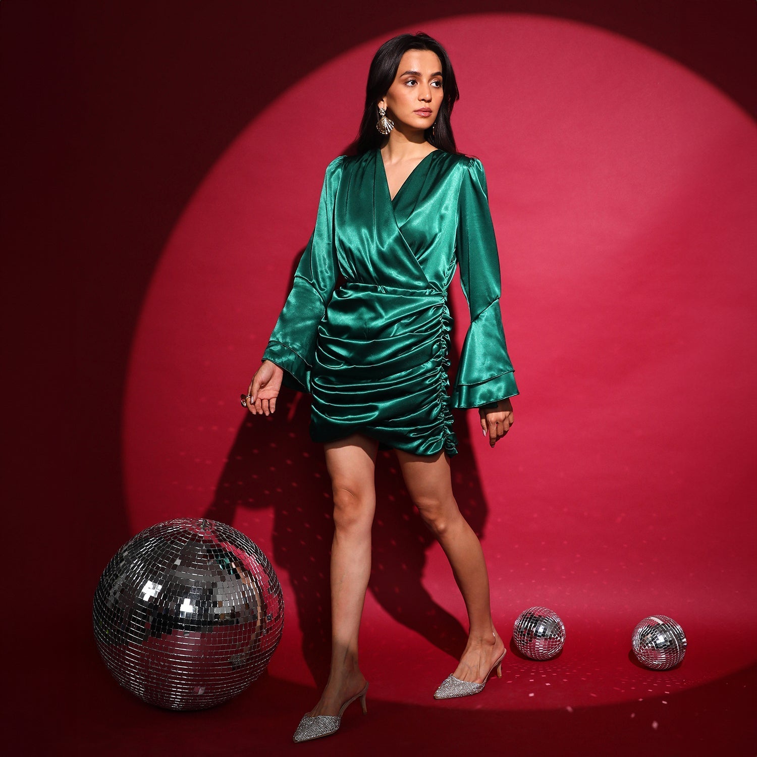 Satin Mini Dress
