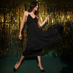 Sequin Tiered Dress