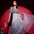 Sequin Block Maxi Dress