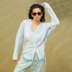 Rainbow Pleated Shirt