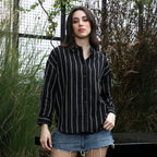 Duo-Striped Oversized Shirt