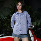 Quad-Weave Oversized Shirt