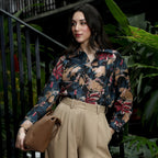 Artistic-Flowers Oversized Shirt