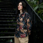 Artistic-Flowers Oversized Shirt