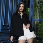 Spots-Tactile Oversized Shirt