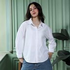 Panel-Tactile Oversized Shirt