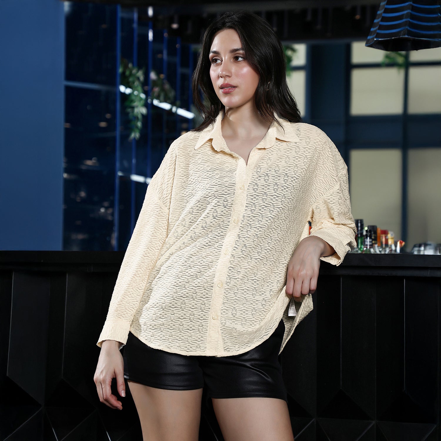 Dunes-Tactile Oversized Shirt