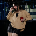 Hive-Tactile Oversized Shirt