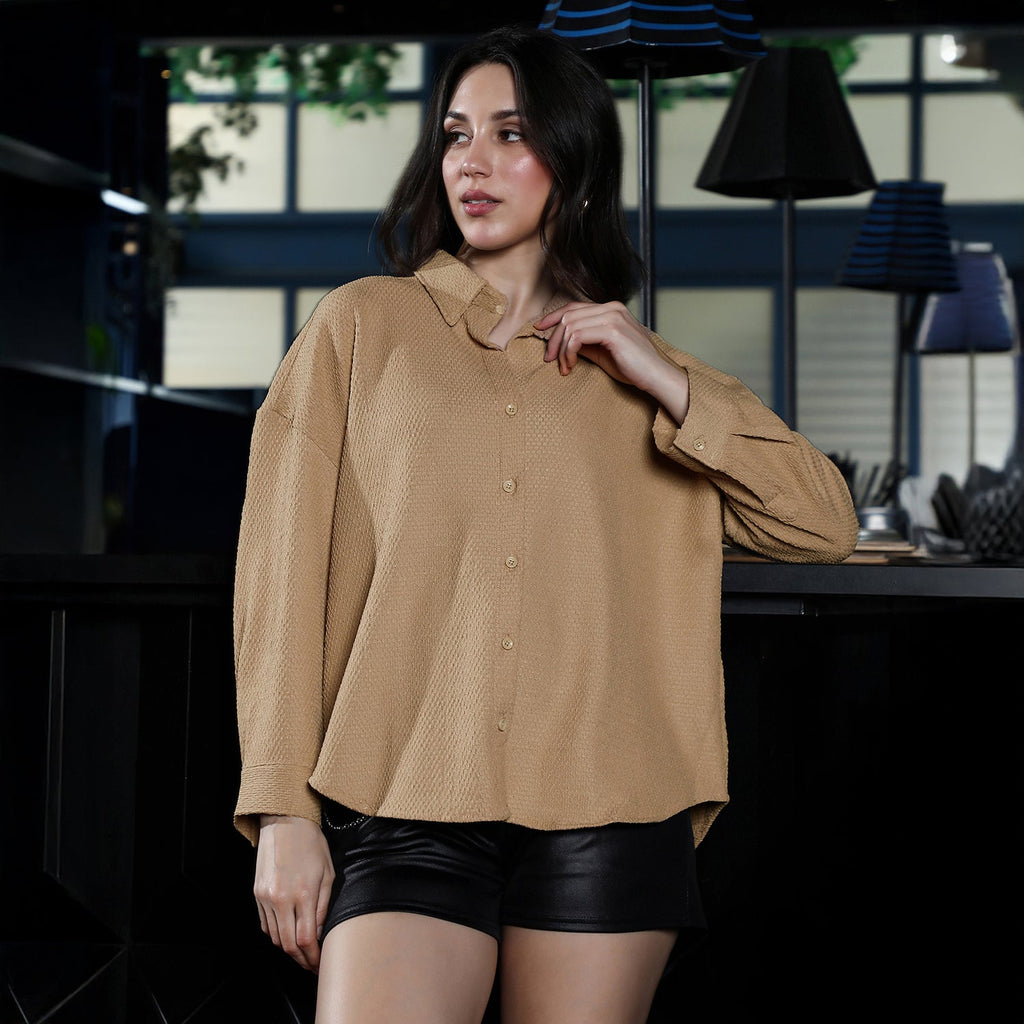Hive-Tactile Oversized Shirt