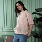Ziggy-Crochet Oversized Shirt