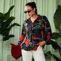 Artistic-Block Oversized Shirt