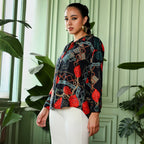 Artistic-Block Oversized Shirt