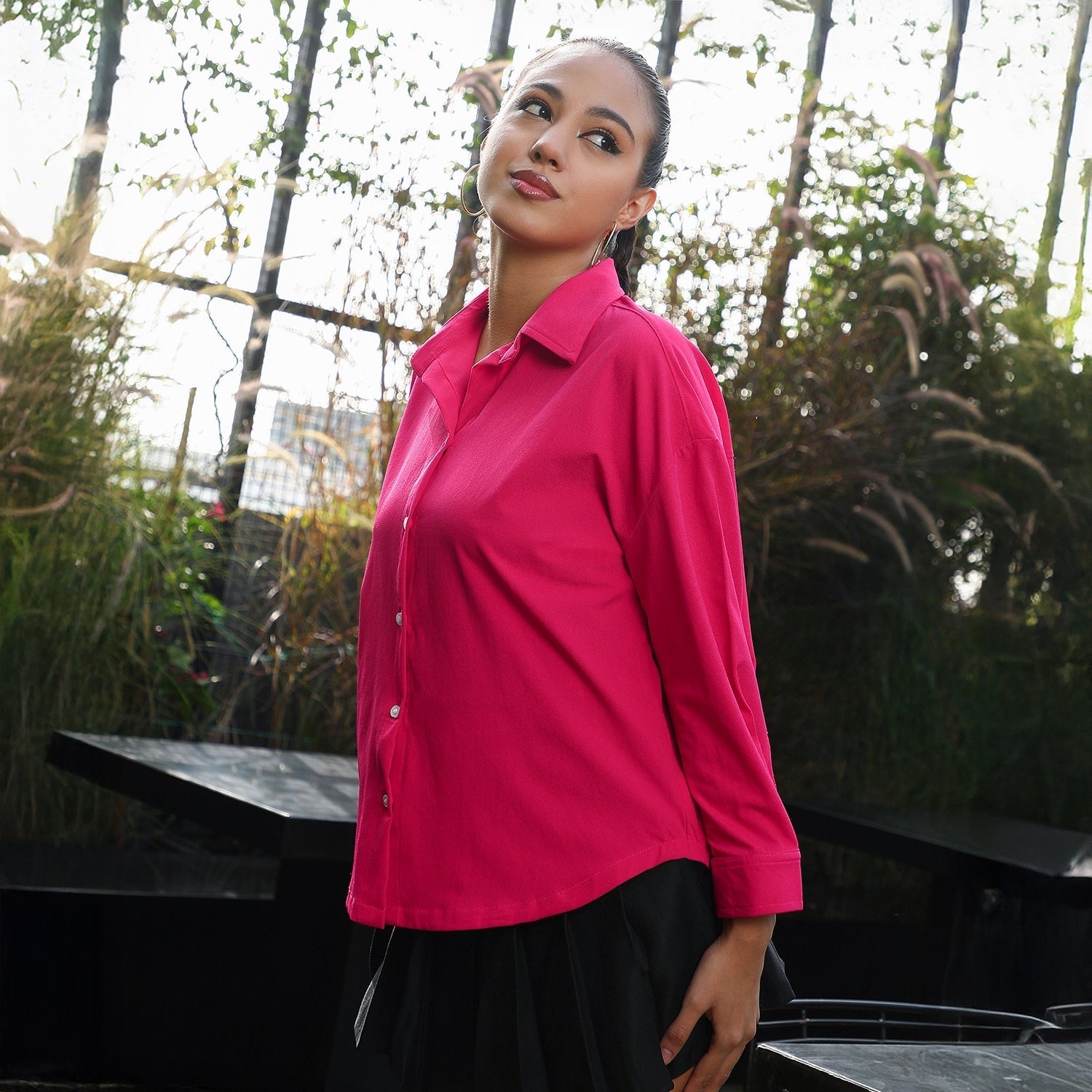 Twill Oversized Shirt