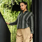Multitrack-Striped Oversized Shirt