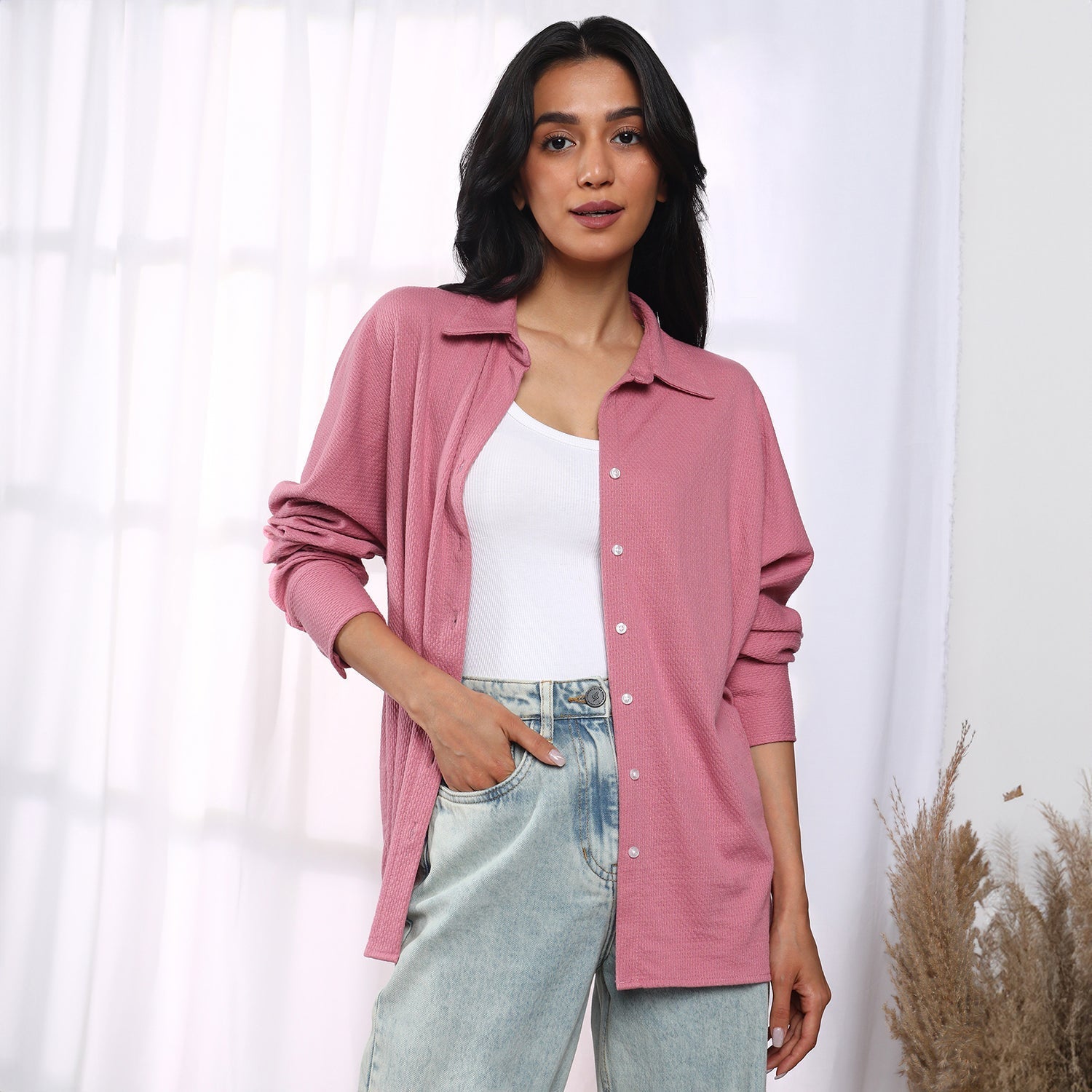 Solid Woven Shirt