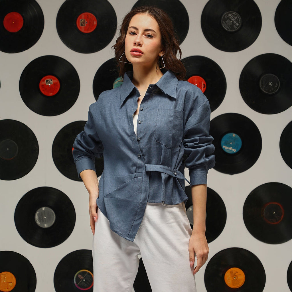 Solid Wrap Shirt