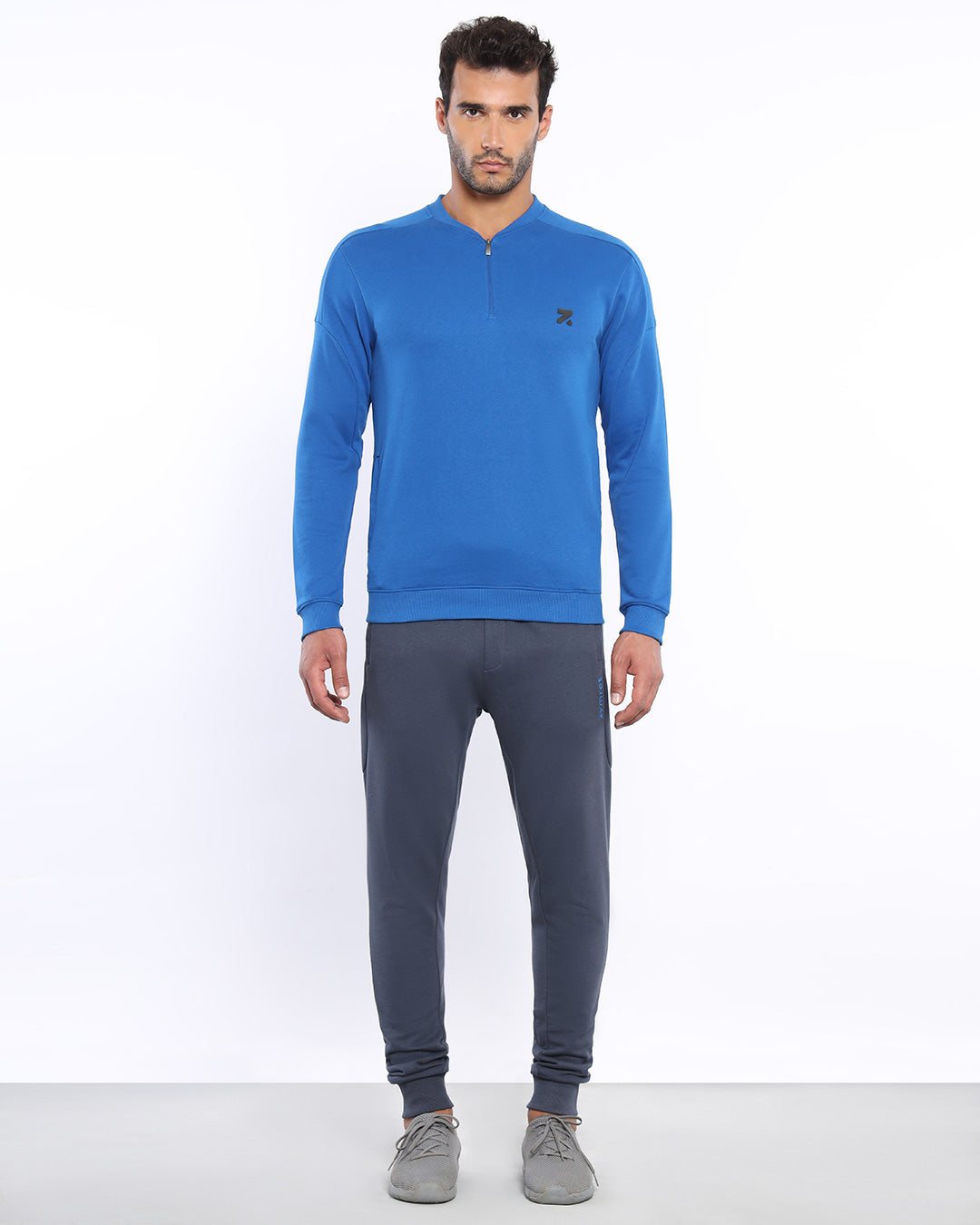 SuperCotton Half Zipper Pullovers Classic Blue