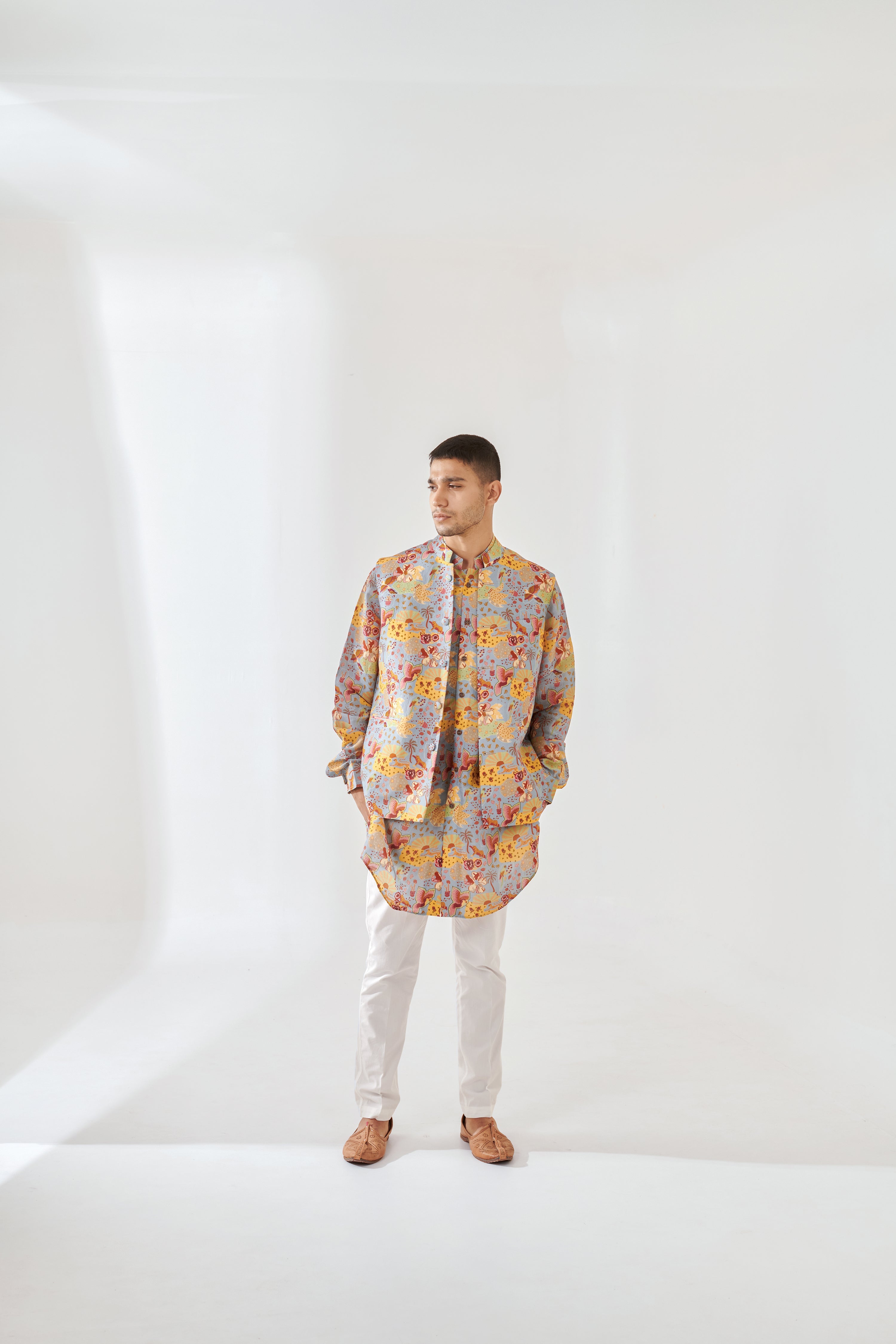Cheetah Fairy Blue Kurta Bandi