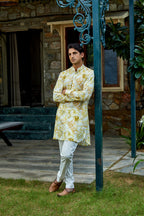 Sunny Blossom Yellow Ganganagry Kurta