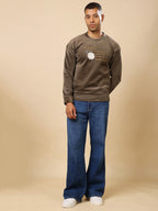 Stylox Regular Fit Round Neck Full Sleeve Printed Sweatshirt for Men's