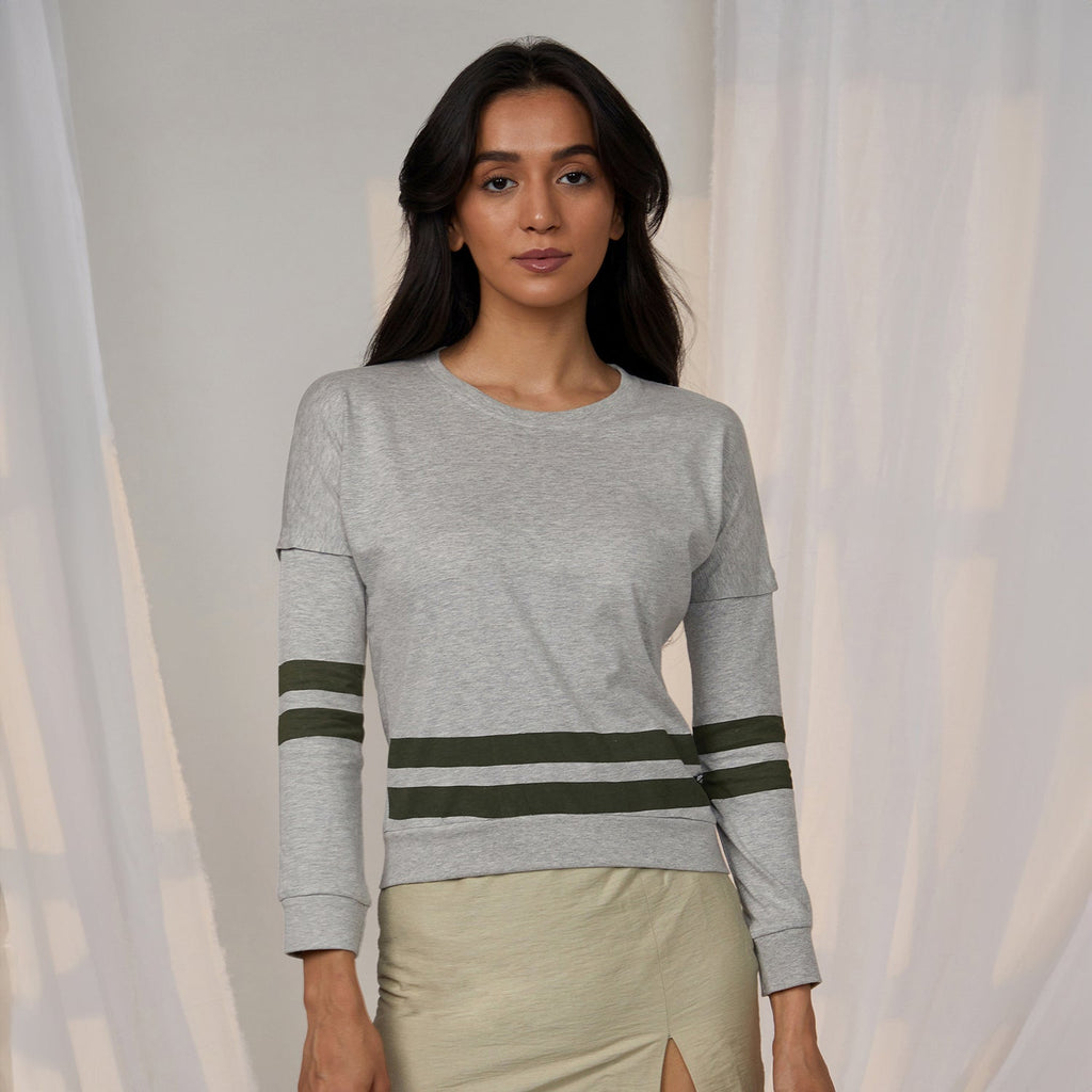 Heathered Striped Top