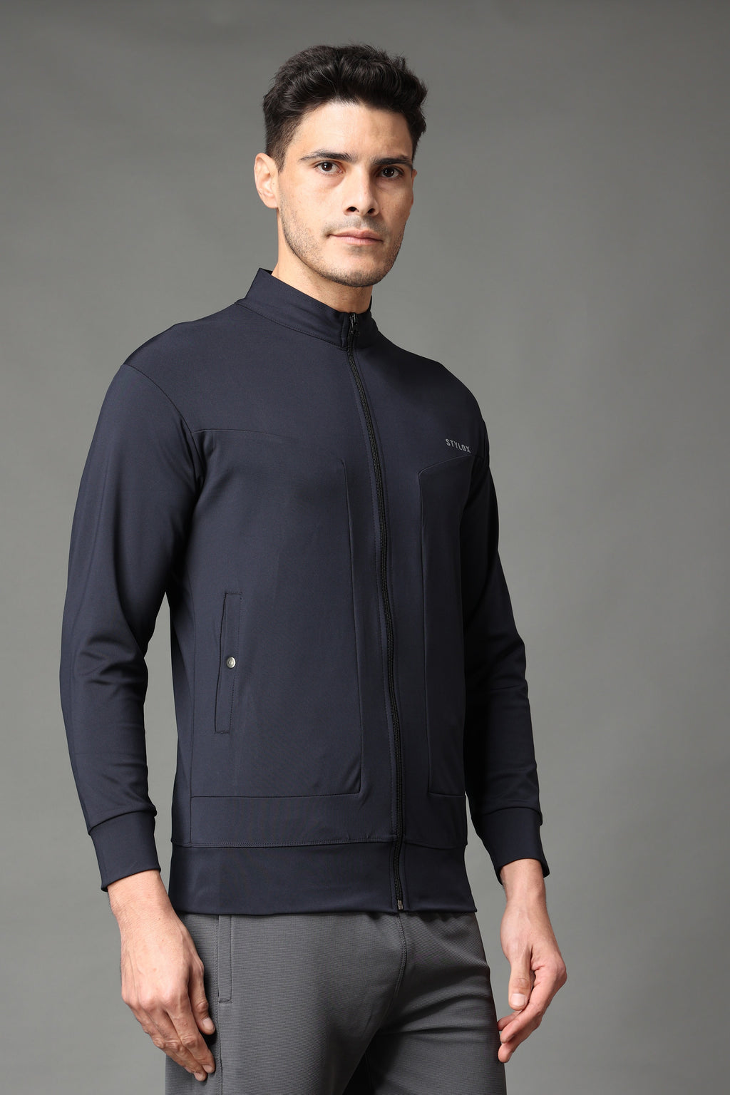 Stylox Regular Fit Full Sleeve Solid Winter Jacket for Men