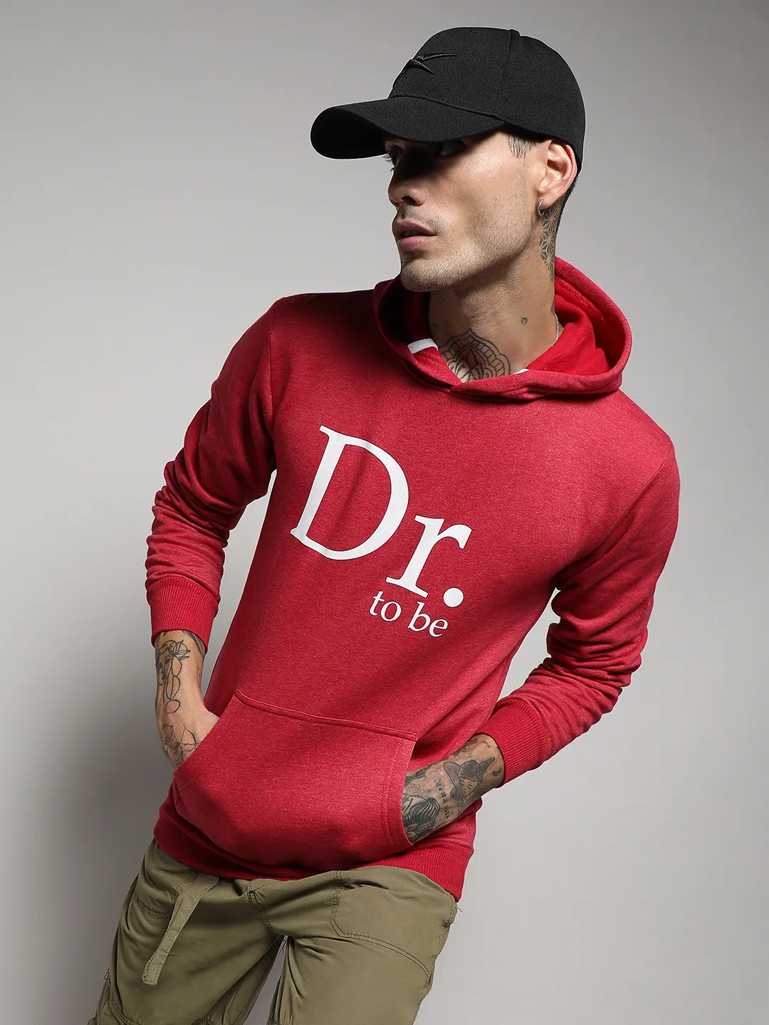 Campus Sutra Dr. To Be Hoodie With Kangaroo Pocket