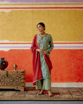 ShopKapaas Mukaish Chanderi Dupatta - Chanderi-Off-White