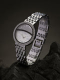 The Horizon Bijou Round Watch - Metallic Silver