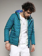 Campus Sutra Micro Buffalo Check Puffer Jacket