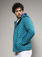 Campus Sutra Micro Buffalo Check Puffer Jacket