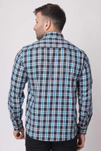 Stylox Regular Fit Full Sleeve Check Casual Shirt For Men's