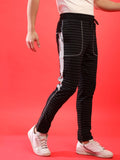 Campus Sutra Striped Jogger