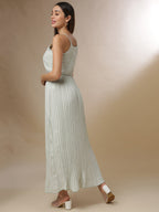 Pleated Midi Dress