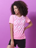 Ikkat Raglan Activewear T-Shirt