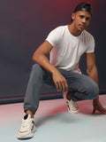 Campus Sutra Cinched Hem Denim Jeans