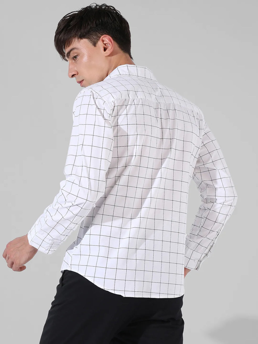Campus Sutra Graph Check Shirt
