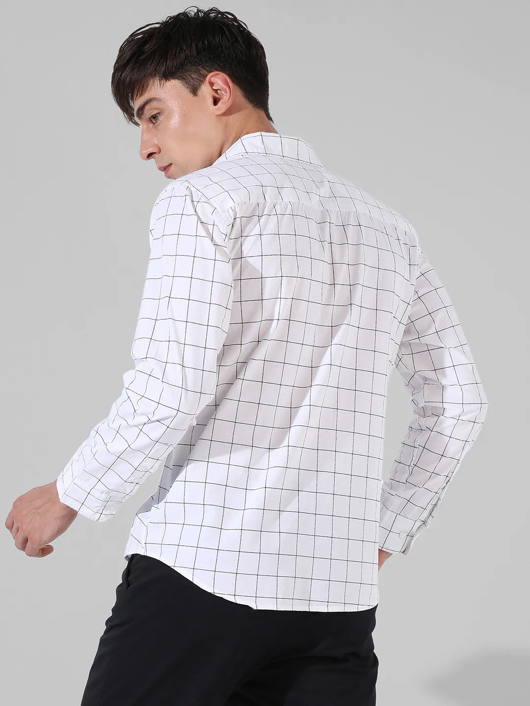 Campus Sutra Graph Check Shirt