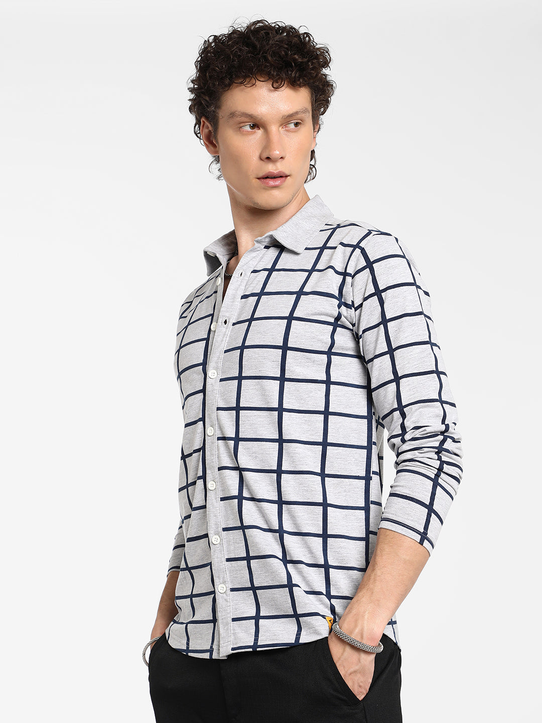 Campus Sutra Graph Check Shirt