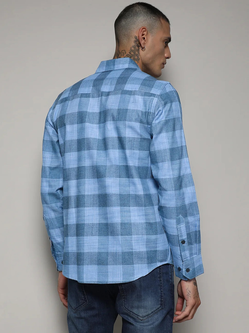 Campus Sutra Cotton Check Shirt