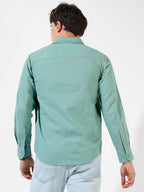 Campus Sutra Solid Button-Front Shirt