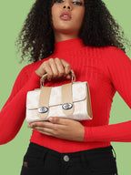 Serena White & Beige Mini Bag