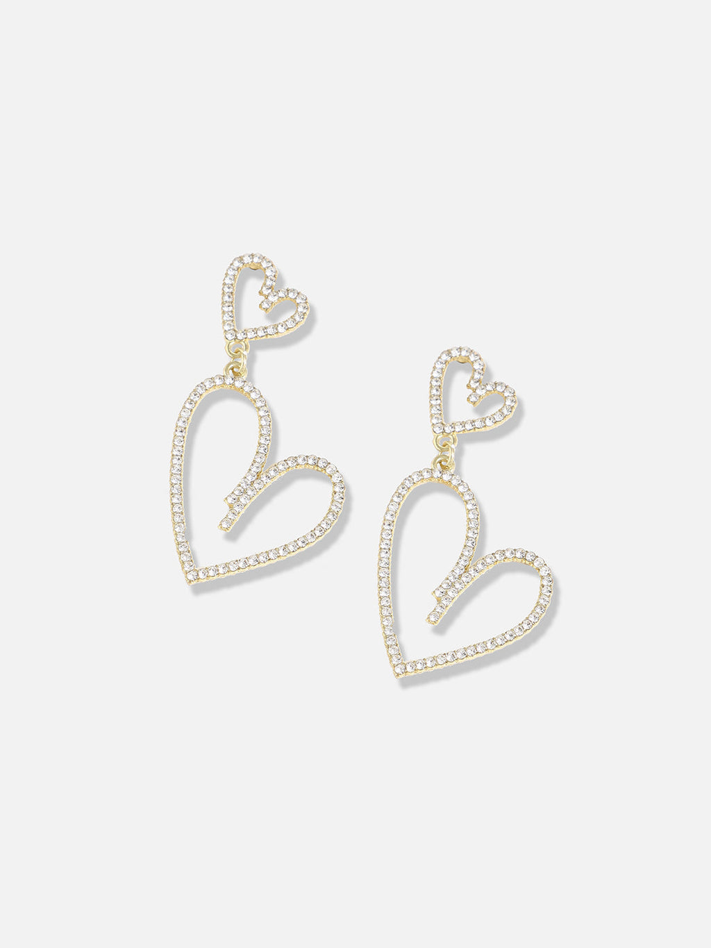 Haute Sauce The Bling-Cuoer Drop Earrings - Crystal Silver