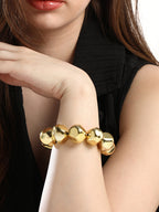 Women's The Dented Beaded Bracelet - California Gold