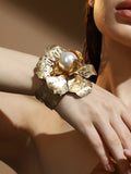 The Flora-Bloom Statement Bracelet - California Gold
